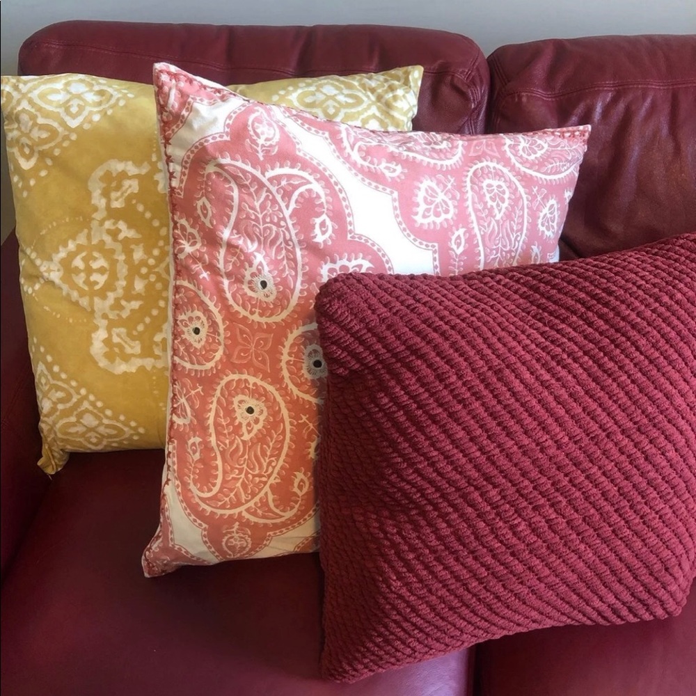 Pottery Barn Large Throw Pillows x3